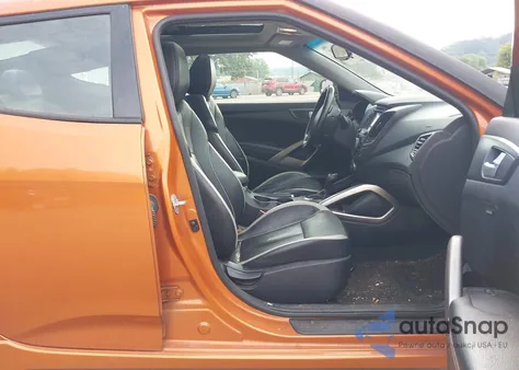 2014 Hyundai Veloster Turbo W/Black z USA, uszkodzony, nr VIN KMHTC6AE3EU189451